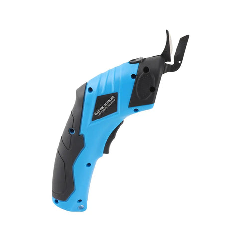Cordless Electric Scissors For Fabric Leather Cardboard Compact Lightweight Handheld Cutter With Precise Thread Tracing Jam Free Cutting Ergonomic Craft Tool For DIY Sewing And Home Projects, side view