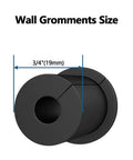 FourPiece Silicone Starlink Cable Pass Through Bushings For Three Quarter Inch Wall Holes showing size 3/4 inch (19 mm) rugged grommet