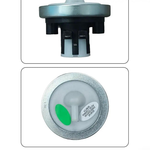 Water Level Sensor Switch For Top Load Washing Machines Replacement Part For Haier Washers, Accurate Level Detection, Plug And Play OEM Matched Sensor With Durable Plastic Housing, Prevent Overfill And Underfill, round white plastic washer sensor