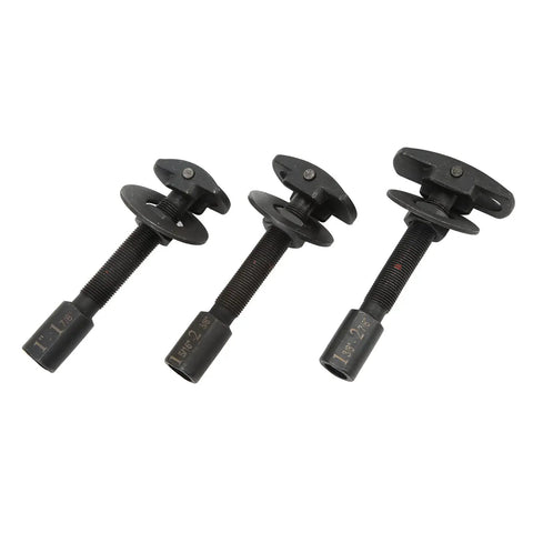 Thinking Process: 3-piece carbon steel rear axle bearing removal kit with 1-7/8, 1-5/16, and 2-3/8 in sizes