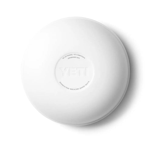 Double Wall Vacuum Insulated Stainless Steel Serving Bowl With Secure Lid And Nestable Build Keeps Your Grub Stacked And Cold Sides Ice Fresh For Backyard Blowouts Or Weekend Camping Runs In Crisp White Two Quart Capacity, top view.