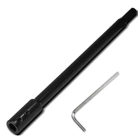 10 Inch Hole Saw Extension Chuck With Three Eighth Inch Hex Shank Locking for impact ready heavy duty drill bit and hex key