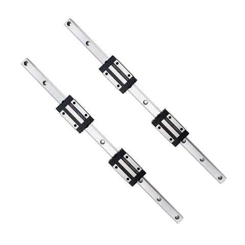 Heavy Duty 350mm Linear Rail Kit With Four HGH15CA Carriage Blocks And Two Linear Guide Rails For CNC Machines And 3D Printers
