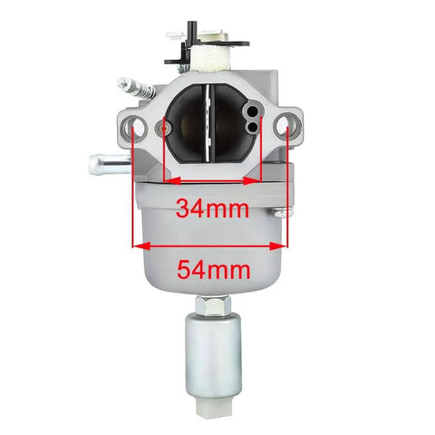 Front view of Carburetor Kit For John Deere Lawn Tractors LA105 LA115 108 102 X120 X145 L107 L108 LA125 D110 D105 Bolt On And Go With Factory Calibrated Fit By Replacement MIA11474 MIA12509 MIA11520, showing dimensions.