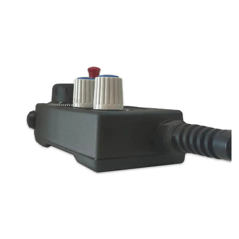 Side view of Handheld Pulse Generator Handwheel For CNC Machines With 100 Stop Positions Easy Install Ultra Thin Lightweight Metal Gear