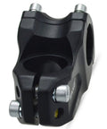 Close-up of 50mm Mountain Bike Stem with 31.8 Bar Clamp and 30 Degree Rise, made from lightweight CNC 6061 T6 aluminum.