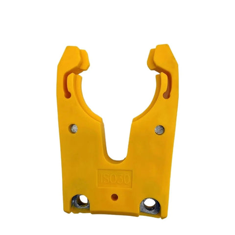 ISO30 CNC Tool Holder Clamp Set packing dead on 0.05mm precision, yellow quick change claw for ATC routers and engravers.