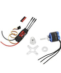 Beefy 1200KV Brushless Motor With 50A V2 ESC Combo XT60 Plug for RC Planes Drones Quadcopters and Gliders, components layout
