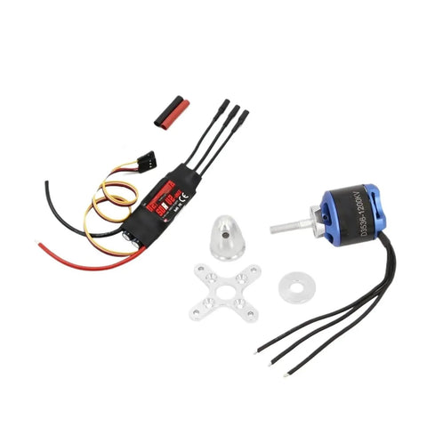 Beefy 1200KV Brushless Motor With 50A V2 ESC Combo XT60 Plug for RC Planes Drones Quadcopters and Gliders, components layout