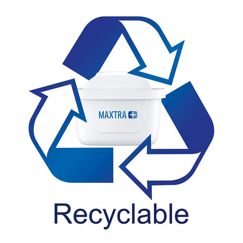 Maxtra Plus Replacement Water Filter Cartridges Compatible With All Jugs, Reduces Chlorine, Limescale And Impurities, Recyclable
