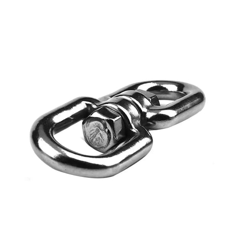 Hardcore 304 Stainless Steel Double Eye Swivel Anchor Link For Marine Boat Rigging Heavy Duty Hardware Built Like A Tank To Crush Any Load Without Rusting Out Zero Hassle Performance That Lasts Forever