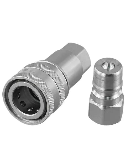 Beefy Heavy Duty Hydraulic Quick Connect Coupler Set With M16x1 5 Female Thread Carbon Steel Ball Locking Connector For Construction