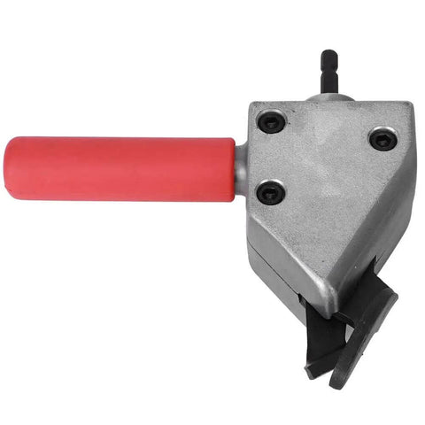 Heavy Duty Metal Sheet Cutter For Electric Drill With Universal 7mm Hex Shank, ergonomic handle, durable metal cutting tool.