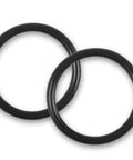 Black O-rings for 14mm hard tubing compression fittings, used in computer water cooling systems, ensuring secure and leak-free connections.