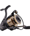 Battle III Inshore Spinning Reel With HT-100 Front Drag, 12 Lb Max Drag, All Aluminum Construction, Saltwater Ready, Black Gold Finish