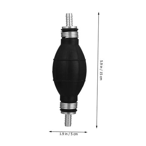 Manual Fuel Transfer Pump With One Way Siphon For Gas And Diesel Easy Hand Pump For Cars And Equipment Backflow Oil Absorber Portable Safe Fuel Transfer No Mess Quick Fill Reliable Hand Siphon Pump, 5.9 in