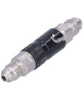 Rad AN3 Aluminum Alloy Brake Line Connector With Quick Bayonet Fitment And Rotating Joint For Motorsports Clutch Hydraulic Oil Fluid Hose Fast Swap System Killer Build For Turbo Engines Street Cars And Daily Upgrades, black aluminum connector