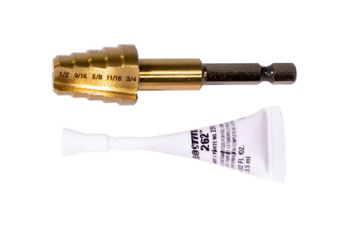 Beefed Up Toe Link Support Kit TLS For X3 UTV Five Eighths Inch Steel Spacer System Strengthens Rear Hub Prevents And Repairs Damage Replaces Soft Factory Aluminum Mount Includes All Necessary Hardware ZRP, gold steel spacer tool