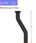 Black 3-inch 596163 vacuum hose with curved design for fuel systems