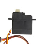 Heavy Duty Brushless Motor Esc Receiver And Servo Set Slick Aluminum Upgrade For Sg1603 Sg1604 Rc Cars, top view of black servo with wires.