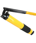 Portable Grease Gun Tool With 21 Oz Load And Anti Slip Lever Handle For Leakproof Lubrication, yellow cylinder design