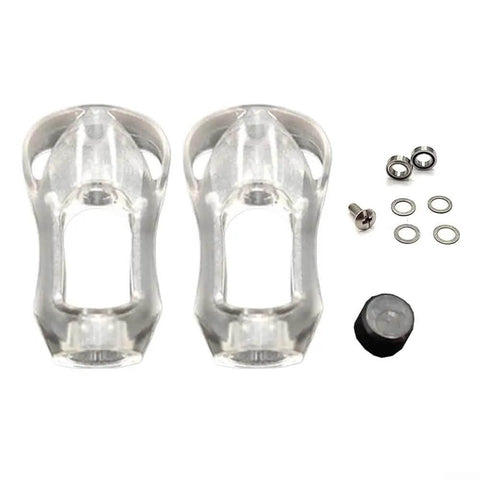 Upgrade Your Baitcast Reels With These Kickass Acrylic Handle Knobs Featuring Super Smooth Ball Bearings And A Lightweight Design For That Next-Gen Fishing Adventure You Been Waiting For. Two clear acrylic baitcast reel handle knobs with bearings and screws