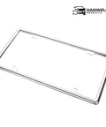 Beefy Chrome Zinc Alloy License Plate Frame Universal Fit Heavy Duty Never Rust Durable With Metal Screws Chrome Caps And Screwdriver Included Slim Design That Will Not Cover Your Tag