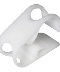Two Pack One Half To Three Quarters Inch Tube OD Shut Off Hose Clamp With Adjustable Water Flow Control Clip White Plastic Pipe Clips For 12 To 18 mm Tubing Easy Install