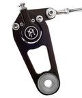 Two Piston Springer Brake Caliper And Mounting Bracket Kit For Harley Springers Bolt On Black Contrast Cut Finish