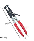 Heavy Duty Hose Clamp Pliers Kit With Thickened Jaws And Gloves Squeeze Straight Auto Clamps On Water Pipes Fuel Tubing Like A Boss Without Slipping, 22cm