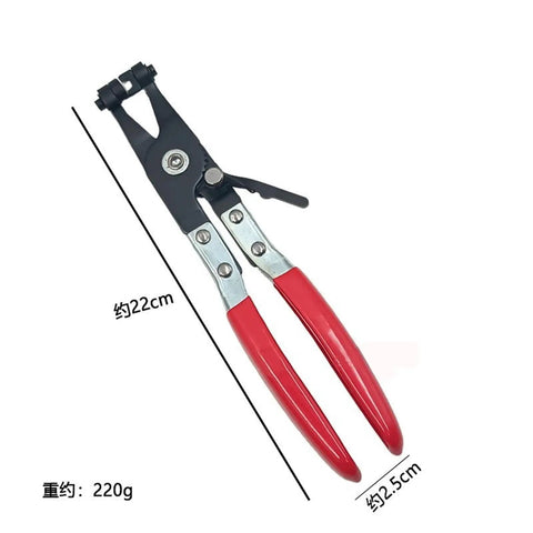 Heavy Duty Hose Clamp Pliers Kit With Thickened Jaws And Gloves Squeeze Straight Auto Clamps On Water Pipes Fuel Tubing Like A Boss Without Slipping, 22cm