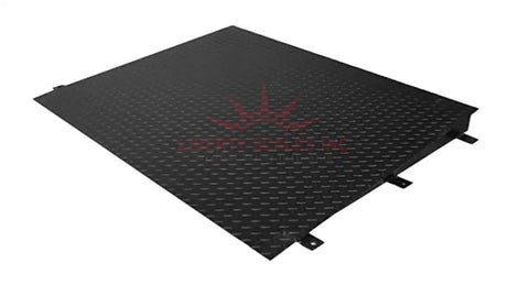 Heavy Duty 48 X 48 Pallet Floor Scale 2500 Lb Capacity includes diamond-plate design for durability and stability.