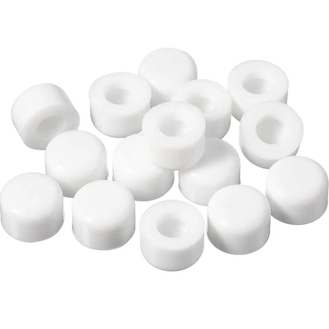 15 Pcs Door Stop Tips Replacement Caps 0.32 Inch Universal Rubber Bumper Stud Tips For Baseboard And Wall Mount Door Stops White