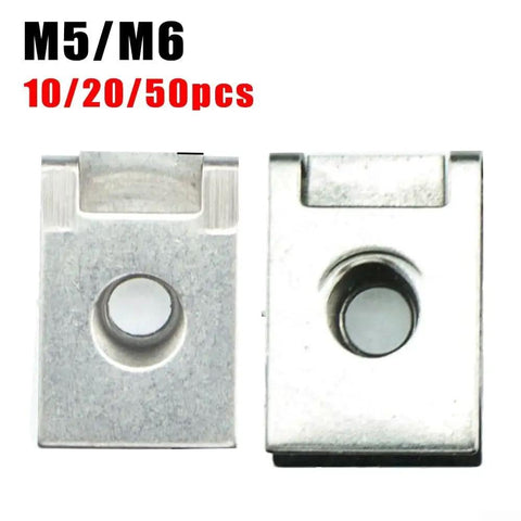 Premium Steel U Clip Spring Nuts M5 And M6 Metric Fasteners For Auto Car Fairing Panels Industrial Hardware Assortment Kit side view of plated clips