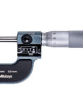 Spherical Face Micrometer With Ratchet Stop And Spherical Anvil, 0-25mm Range, 0.01mm Resolution, Mechanical Counter, 220g, Built To Last And Comes In Handy Plastic Case. 0-25mm micrometer with ratchet stop and mechanical counter for wall thickness
