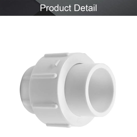 32mm Slip PVC Pipe Fitting Union Quick Connector Solvent Weld Socket White 1 Piece Durable Hub to Hub Connection Easy Pipe Linking Disconnecting No Hassle Leak Free Performance
