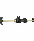Side view of 32 Inch Rear Axle Kit Assembly Carrier Hub With 4 Bolt Wheel Hubs Flange For 110cc 125cc 150cc 200cc ATV UTV Go Kart Quad Bike