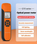 Fiber Optic Power Meter For Testing With Seven Wavelengths Minus 70 To Plus 10 dBm Range showing LED display and features