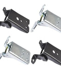 Bad Boy Set Of Four Heavy Duty Front Door Hinges Upper And Lower For Classic Ford Pickup Rigs, durable black and silver metal design