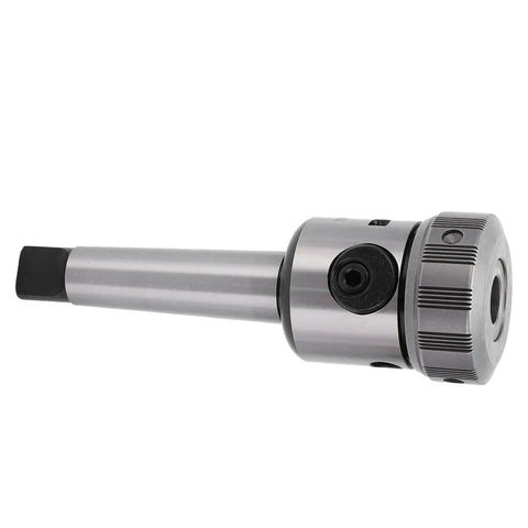 Beefy MT3 Annular Cutter Arbor For Drilling And Milling Machines, 40Cr Steel Build, M5 To M20 Clamp Range (3/36 To 3/4 Inch), MT3 Taper, 0.03 mm Precision, HRC45-48 Hardness, Drill Tap Holder Tool, side view