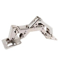 Rotating Concealed Cabinet Hinges 180 Degree Frameless Hydraulic Soft Close Door Fittings metal hinge side view