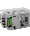 Boss-Grade VFD Inverter for Spindle Motors, 220V 0.75kW to 7.5kW, front view showing control panel and connections.