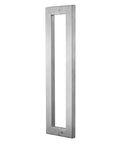 18 Inch Solid Standoffs Beefy Push Pull Door Handle Heavy Duty Commercial Grade 304 Stainless Steel With Full Brushed Finish For Barn Doors And Glass Pulls Mounting Hardware Included, 304 stainless steel brushed pull handle