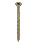 Grab These Heavy Duty Corrosion Resistant Tan Colored Deck Elite Star Drive Bugle Head Decking Screws standing upright