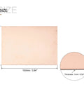 Double Sided Copper Clad PCB Boards 100mm By 70mm By 1mm FR4 Glass Fiber Prototyping Kit dimensions and thickness close-up