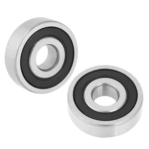 6200 2RS Ball Bearings Set Steel Double Rubber Sealed 10 X 30 X 9mm Low Noise Wheel Bearing Kit For Machinery Equipment Electrical Instruments And Toys High Precision 10 Pack, two bearings