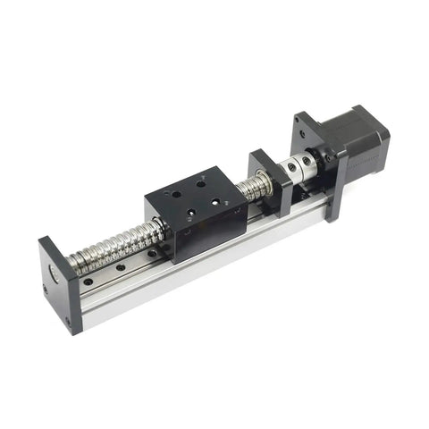SFU1605 Square Linear Rail With Ballscrew Kit For CNC Router X Y Z Axis Actuator NEMA17 Compatible 0 To 55N Motor 100mm Stroke