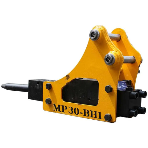 Workhorse Heavy Duty 1-1.5 Ton Mini Excavator Attachment Kit With Bucket Quick Coupler Ripper Rake Grapple Auger Hydraulic Breaker Hammer And Thumb Grabber For Versatile Digging And Demolition