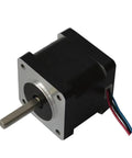35x35mm Frame Stepper Motor 1.8 Degree Nema 14, 0.8A, 18N.cm Holding Torque, 34mm Length, 5mm Shaft, Great for 3D Printers, CNC Machines, Engraving and Automation, For Makers and DIYers black NEMA 14 motor with shaft and wires