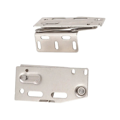 Two Sets Steel Cabinet Door Hinges With Cupboard Hinges 45 Degree Down Flip Scissor Spring Design Beefed Up Rust Resistant set displayed